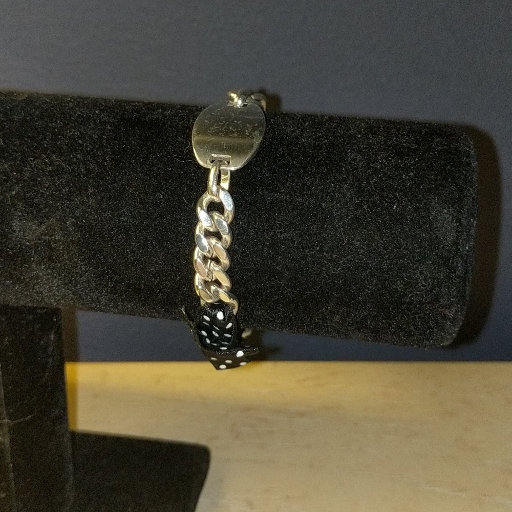 Flat Charm Chain Bracelet